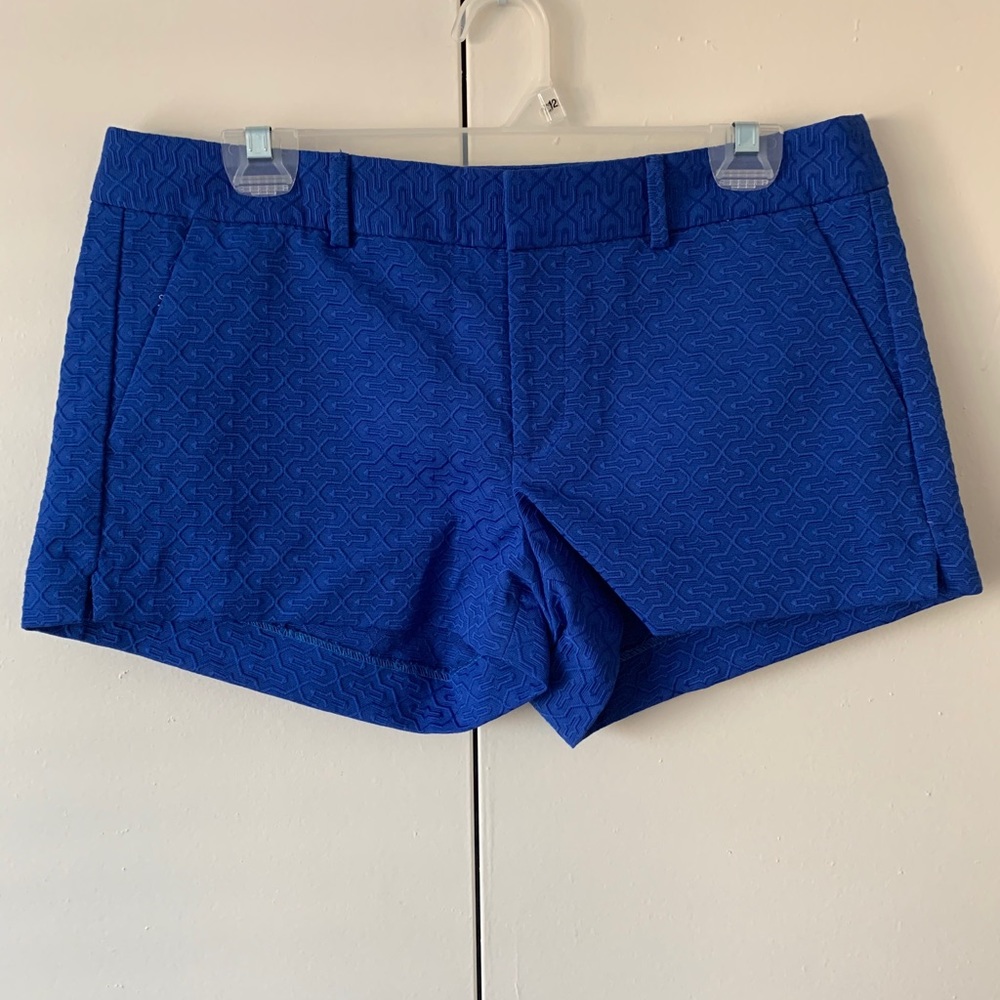 Banana Republic royal blue patterned shorts